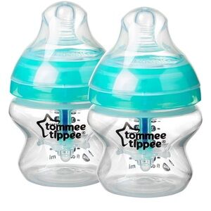 Lot of 2 Tommee Tippee Advanced Anti-Colic Bottles 150ml (5 oz)